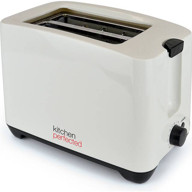 Kitchenperfected 2 Slice Extra-Wide Slot Toaster - Anthracite Grey - Cream