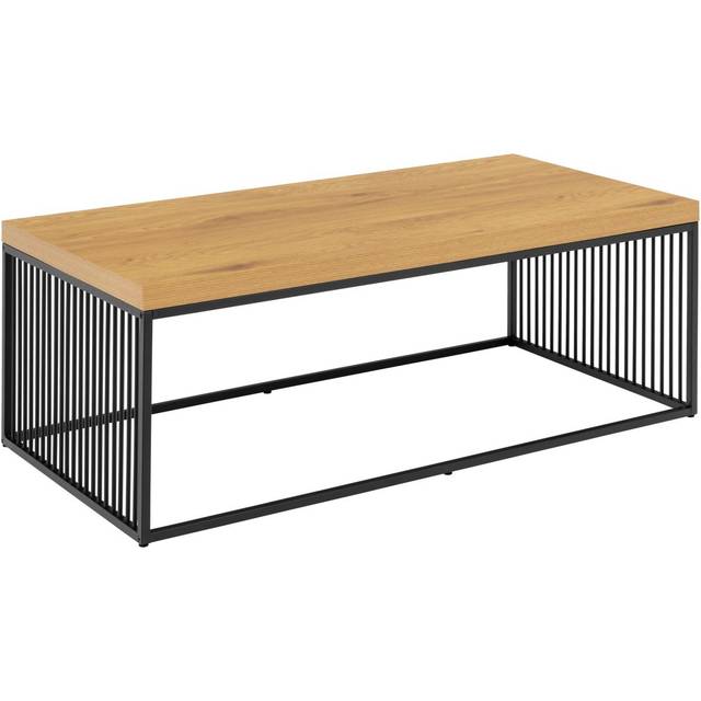 Strington Coffee Table in Black and Oak, none