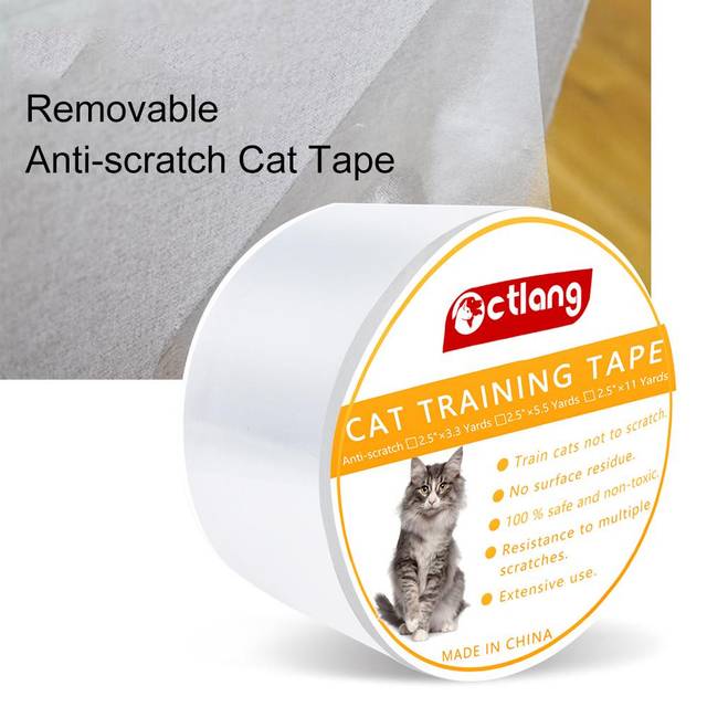Anti-scratch Cat Tape Cat Scratch Deterrent Tape Clear Double-Sided Cat Transparent,S