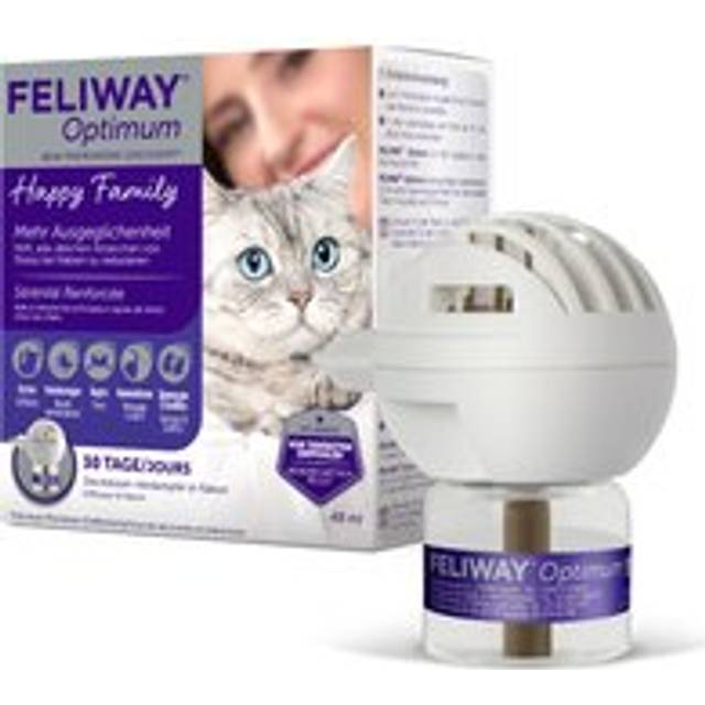 Feliway Optimum rogivande diffuser för katt. Förpackning: Doftspridare + Refill 48 ml