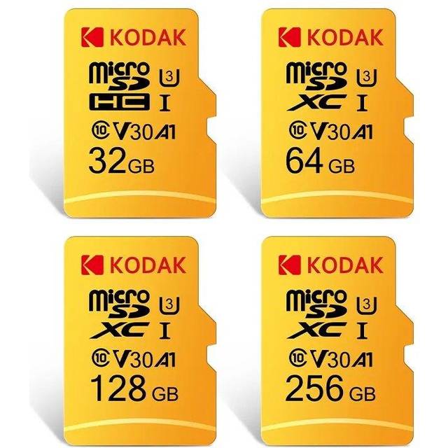 Original KODAK MicroSD Card C10 Memory Card 32GB 64GB Class10 Memori TF Micro SD SDXC 128GB 256GB