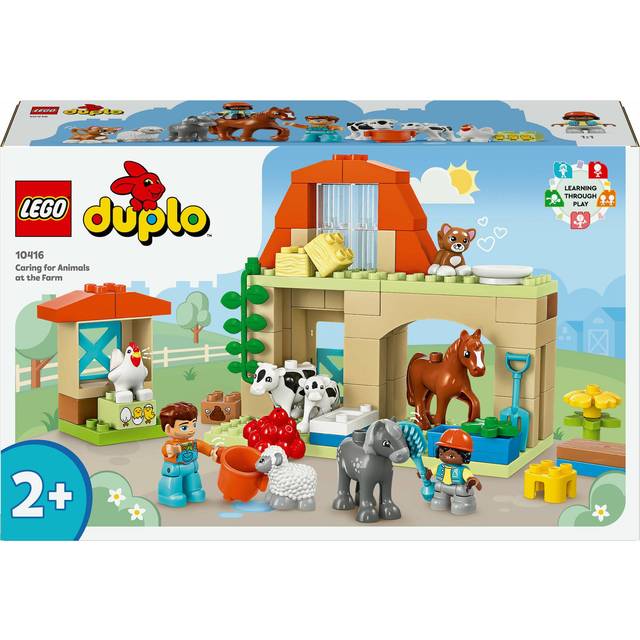 LEGO DUPLO Town - Caring for Animals at the Farm - Building & Construction for Ages 2 to 5 - Fat Brain Toys