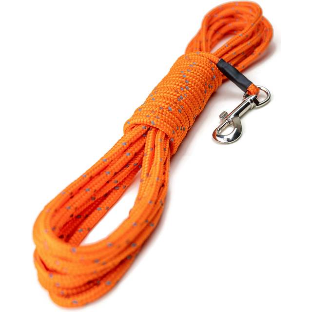 Mighty Paw Check Cord | Light Weight 9m/30ft Dog Training Lead. Durable, Weather Resistant Climbers? Rope with Reflective Stitching. Perfect for
