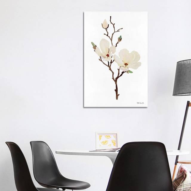 Magnolia by Stellar Design Studio - Painting on Canvas - Wrapped Canvas (101.6 cm H x 66.04 cm W x 1.91 cm D)
