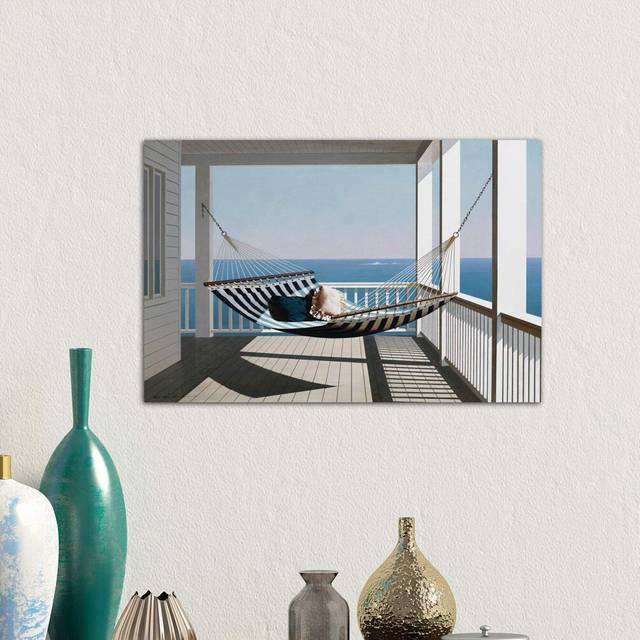 Hammock & Pillows by Zhen-Huan Lu - Wrapped Canvas Photograph Print (66.04 cm H x 45.72 cm W x 1.91 cm D)