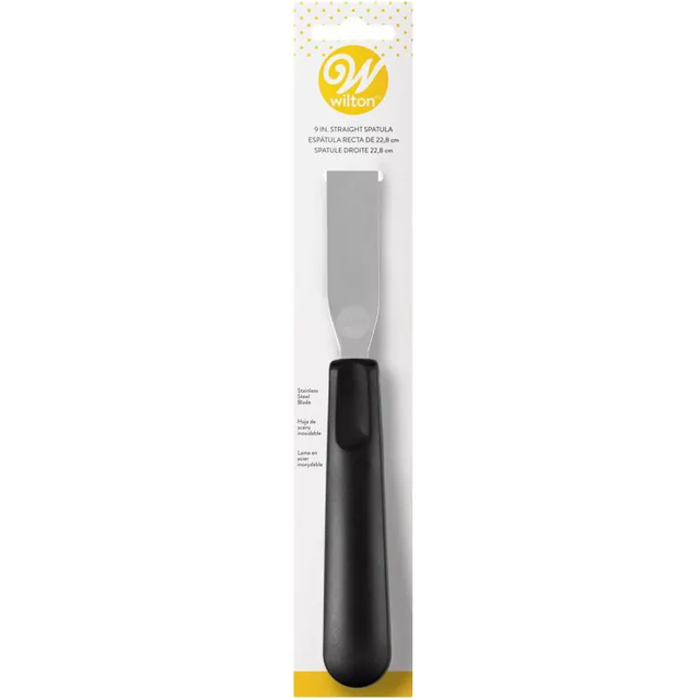 Straight Comfort Grip Spatula 22.5cm - Grey