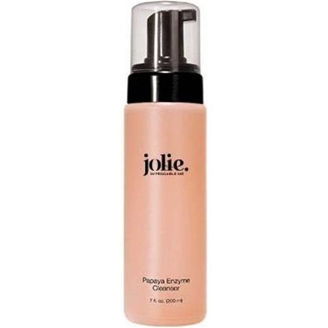 Jolie Papaya Enzyme Cleanser - Exfoliating Gentle Foaming Face Wash  Made with Natural Fruit Extract leaves - Papain  Cucumber & Sage - 7 oz