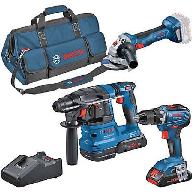 Bosch GSR 18V-55+GWS 18V-7+GBH 18V-22 Verktygspaket