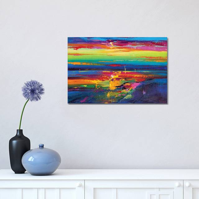 Abstract Seascape XIX by Andrej Ostapchuk - Wrapped Canvas Art Prints (30.48 cm H x 45.72 cm W)