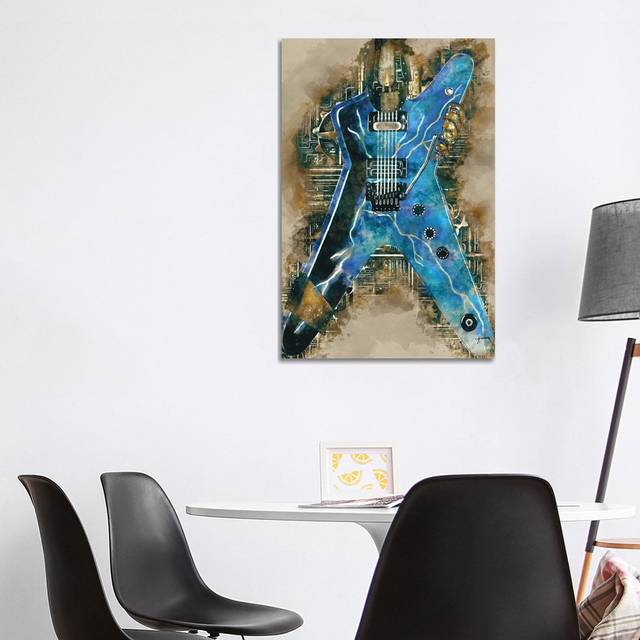Dimebag Darrell&#39;s Steampunk Guitar - Wrapped Canvas Graphic Art (101.6cm H x 66.04cm W x 3.81cm D)