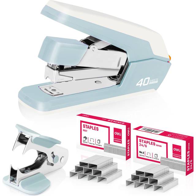Deli Effortless Desktop Stapler  Heavy Duty Stapler  40-50 Sheet Capac