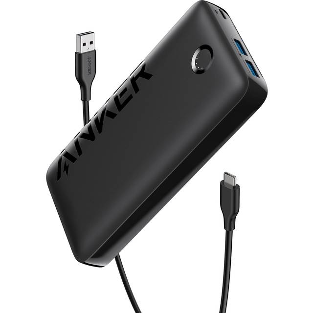 Anker Power Bank, 20W Portable Charger with USB-C Fast Charging, 335 (PowerCore 20K), Works for iPhone 13/12 Series, Samsung, iPad Pro, AirPods, Apple