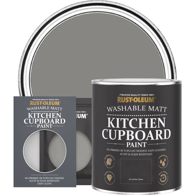 Rust-Oleum Kitchen Cupboard Paint, Matt Finish - ART SCHOOL - 10ml - Grey
