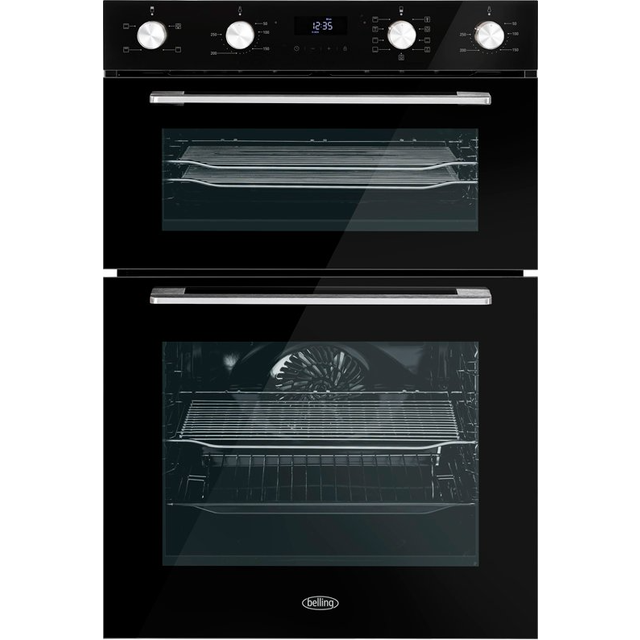 Belling BI903MFC STA 444411403 Black Electric Built in Double Oven