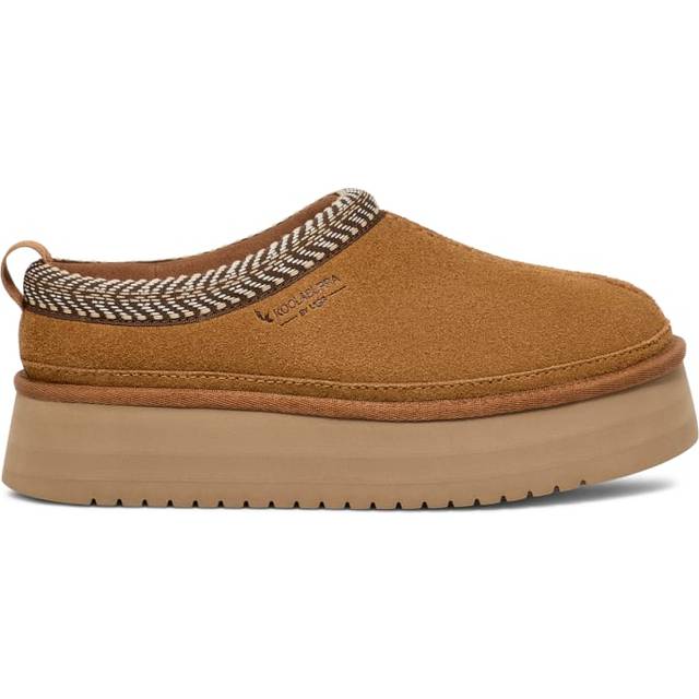 Koolaburra by UGG Women's Burree Platform Slipper  Chestnut  Size 7