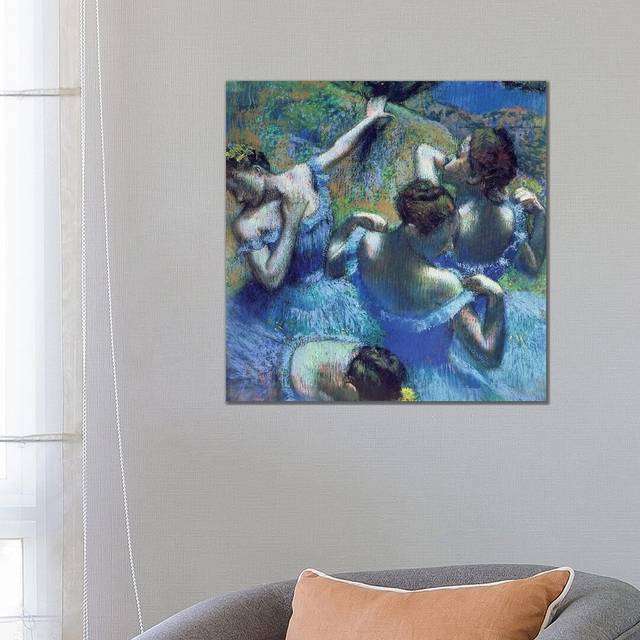 Dancers, c.1899 by Edgar Degas - Painting Print on Canvas - Wrapped Canvas (66.04 cm H x 66.04 cm W x 3.175 cm D)