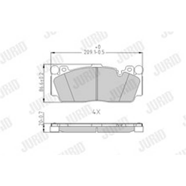 Jurid 573617j brake pads front fits bmw m2 competition m4 m5 m6 11-21