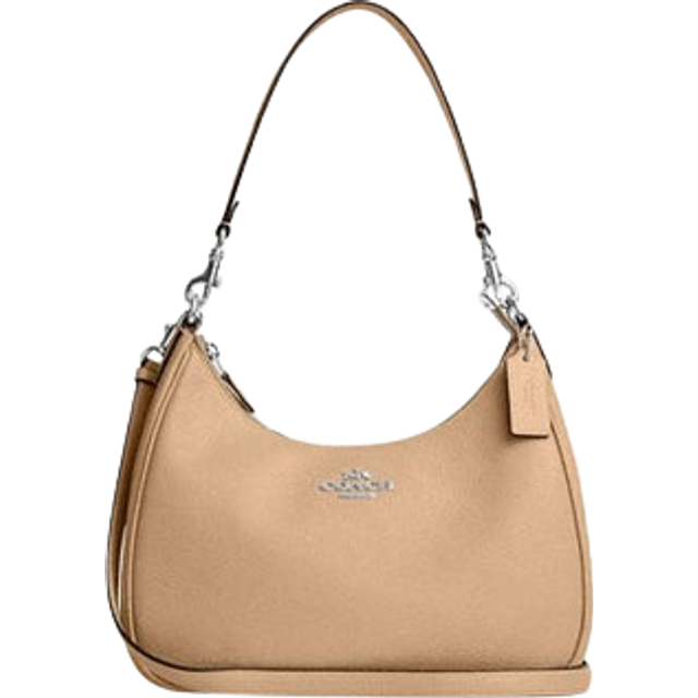 Coach Womens Pebbled Leather Teri Hobo Bag - Beige - One Size
