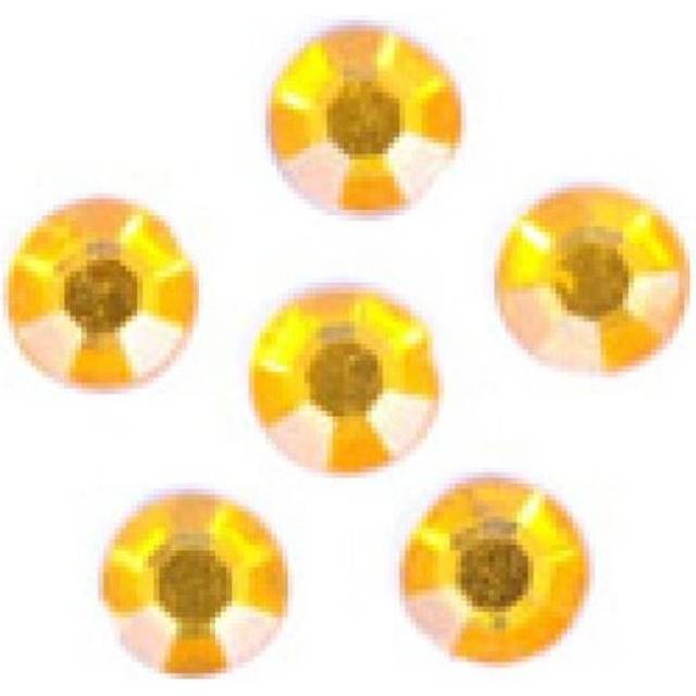 Trimits Round Stick On Diamantes  Gold - per pack of 95