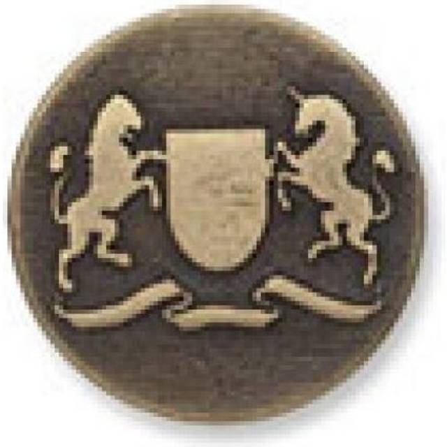 Trimits Metal Crest Buttons Antique Bronze