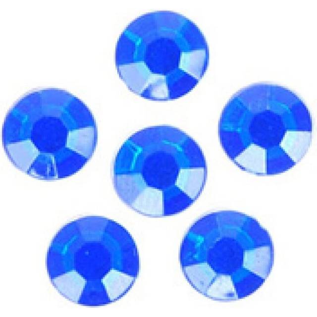 Trimits Round Stick On Diamantes  Royal Blue - per pack of 130