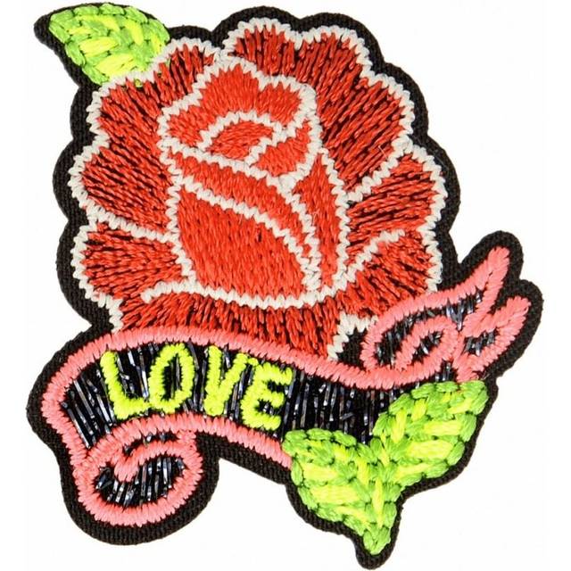 Stephanoise Luminous Rose Iron On Patch Motif