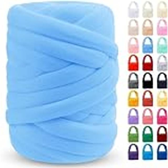 Grovt Garn Bulky Wool Garn,Knitting Wool Garn Extra Thick Chenille Yarn Blanket Yarn Soft Fluffy Weaving Yarn Iceland Wool Yarn Grovt Jumbo Garn För Arm Stickning Big Chunky Garn För Filt Pet Bed (Co