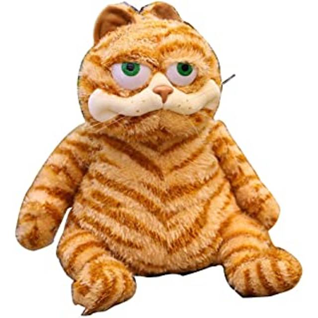 Fat Orange Cat Plush Fat Kitten Stuffed Animals Toy, Lifelike Yellow Tabby Cat Kitty Toy Kids Children Xmas Birthday Gifts ï¼11.8Inchï¼