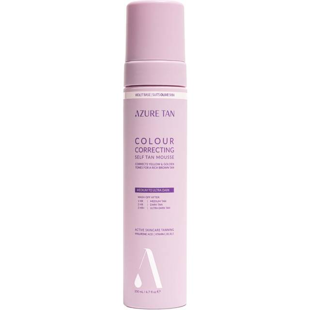 Azure Tan Violet Base Mousse för brun-utan-sol för kropp Skugga Medium to Ultra Dark 200 ml
