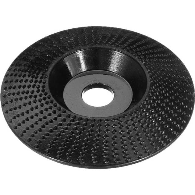 Black 110X22Mm Bevel Arc Wood Carving Disc Tungsten Carbide Shaping Disk Wheel Sanding Rotary Tool For Angle Grinder