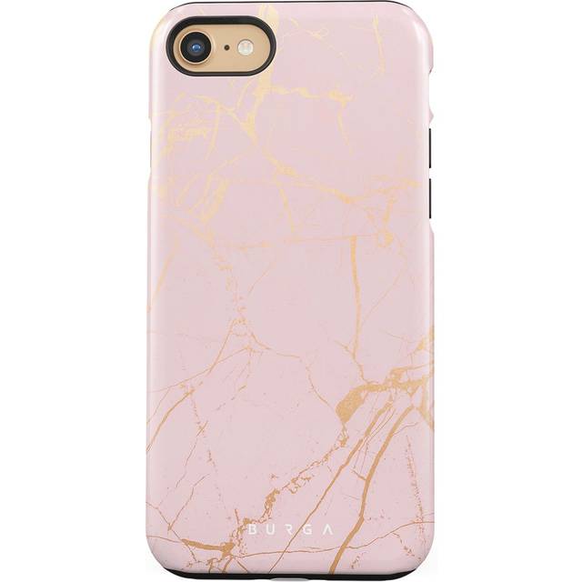 Peachy Gold - Pink Marble iPhone SE (2020) Case, Tough