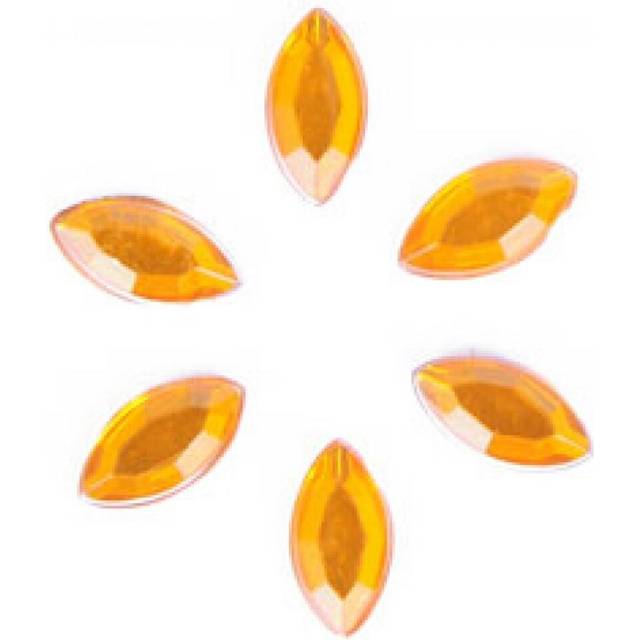 Trimits Oval Stick On Diamantes Gold