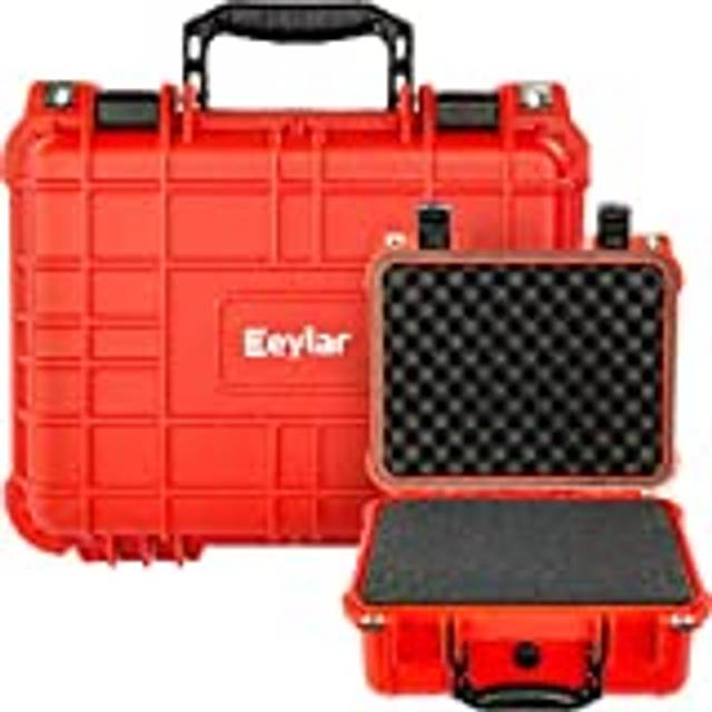 Eylar Protective Hard Camera Case Water  Shock Proof wFoam TSA Approved 1337 Inch 1162 Inch 6 Inch Red