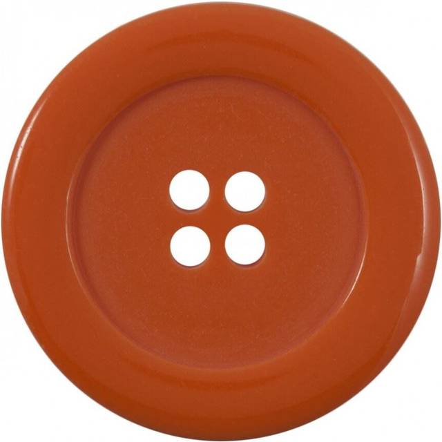 Round Plastic Buttons Orange