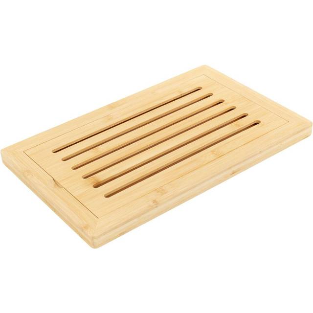 Bamboo Wooden Cutting Board With Crumb Catcher Bread Slicing Tray Cake Chopping