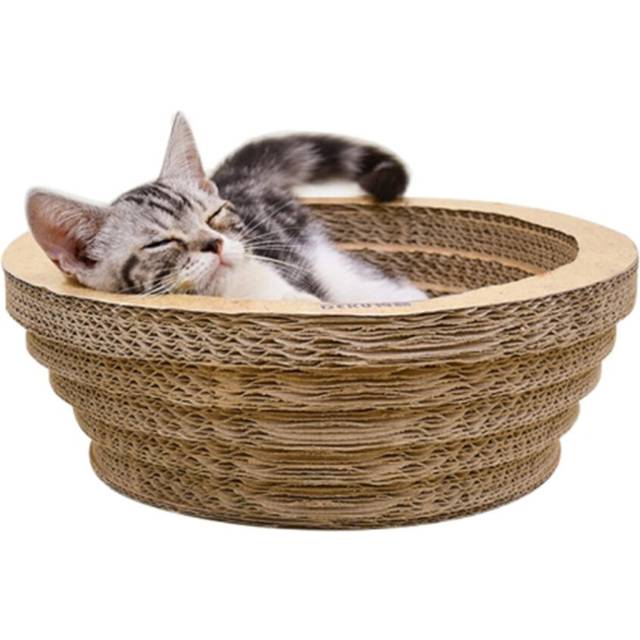 CP-090 Bowl-shaped Corrugated Paper Cat Scratch Board Cat Litter Grinding Claw Toy, Outer Diameter: 51.5cm