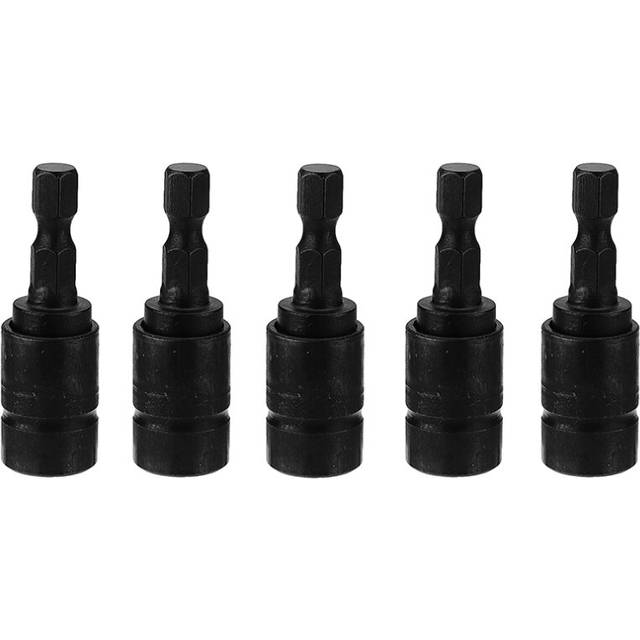 Drillpro 5pcs 1/4 Inch Hex Socket Adapter Drill Chuck Converter Impact Driver for Electric Hammer