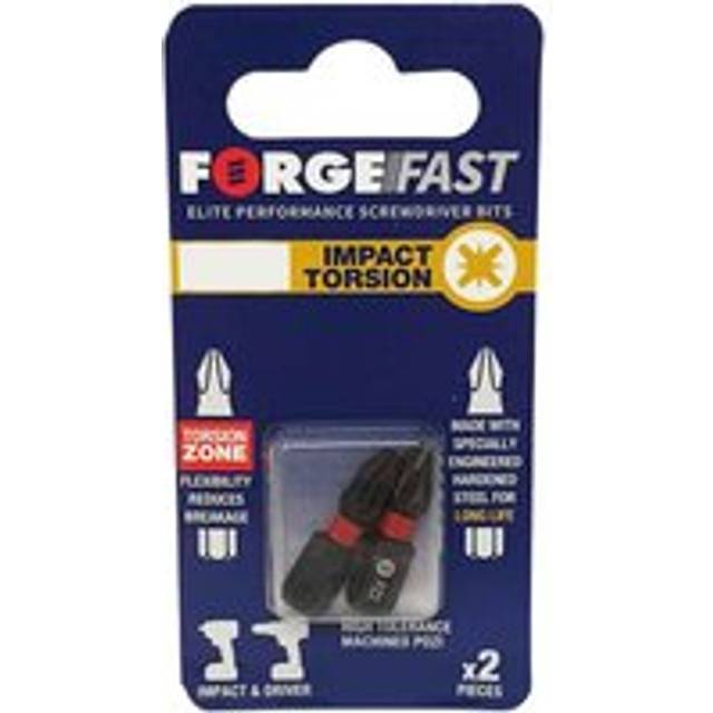 ForgeFix FFBPZ225C ForgeFast Pozidriv Compatible Impact Bit PZ2 x ...