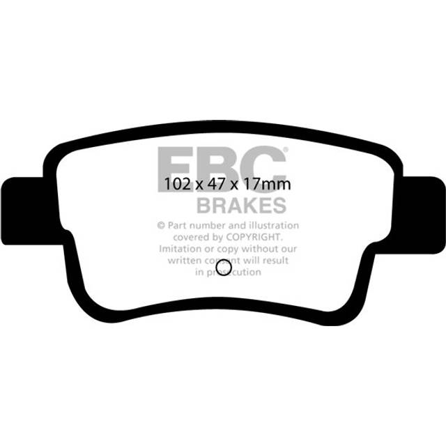 EBC Brakes Greenstuff Performance Brake Pads - Rear Pad Set - Bosch Calipers