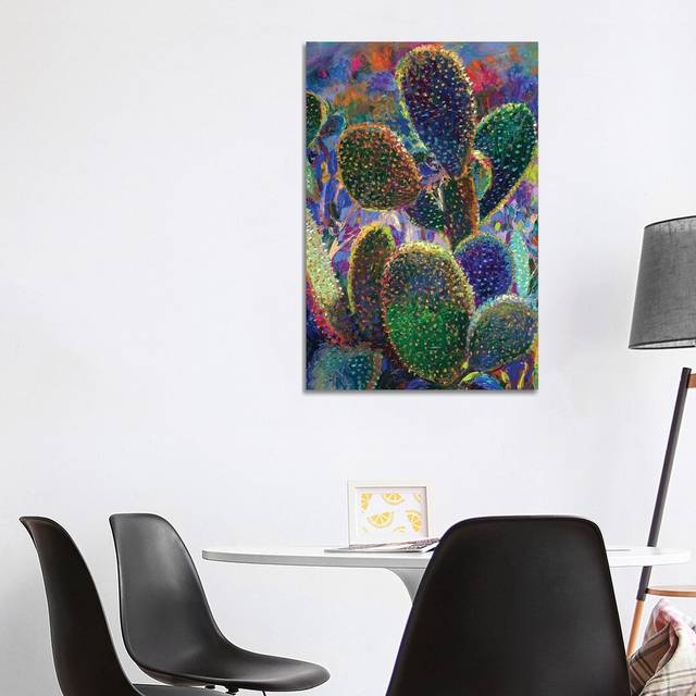 Cactus Nocturnus by Iris Scott - Wrapped Canvas Art Prints (101.6 cm H x 66.04 cm W x 1.91 cm D)