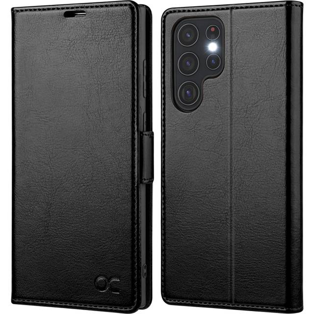 OCASE Compatible with Galaxy S22 Ultra 5G Wallet Case  PU Leather Flip Folio Case with Card Holders RFID Blocking Kickstand [Shockproof TPU Inner Shel