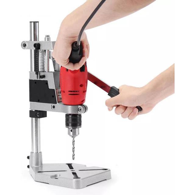 Aluminum bench Drill Stand Single-head Electric Drill Base Frame Drill Holder Power Grinder accessories for Woodwork