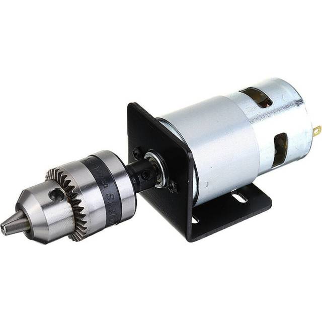 (1.5-10mm) DC 12V Lathe Press 795 Motor With Drill Chuck and Mounting Bracket or 24V 15A 360W Power Convertor