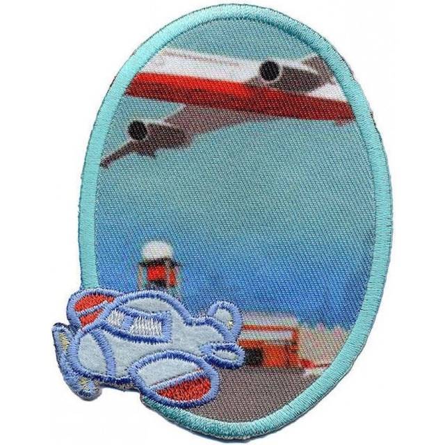 Plane Patch Motif  Blue - each