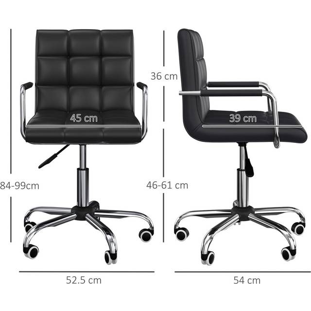 Allex Conference Chair - Black (52.5cm W X 54cm D)