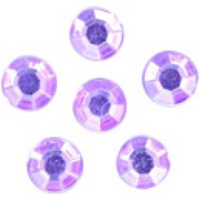 Trimits Round Stick On Diamantes Lilac