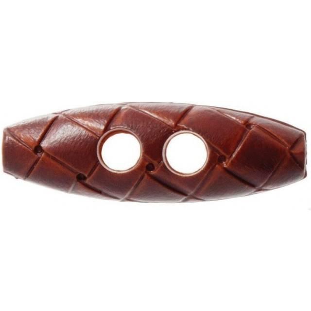 Trimits Imitation Leather Toggles Tan Brown