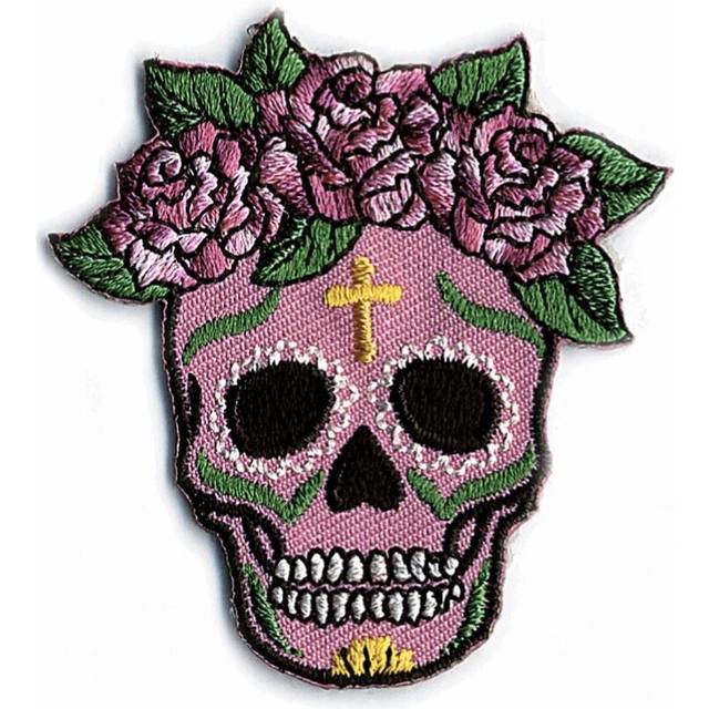 Stephanoise Headskulls Iron On Patch Motif
