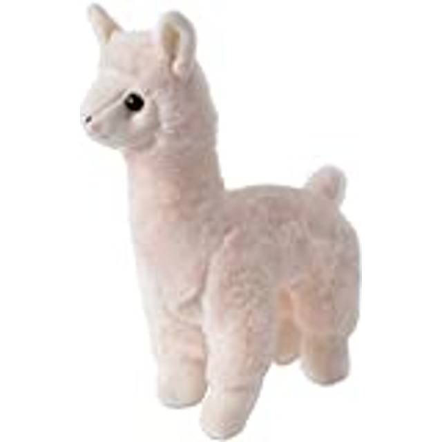 TE-Trend Plyschdjur, lama, alpacka, XXL, gosedjur, plysch, alpacka, kamel, mjukisdjur, barnleksak, gåva, 40 cm, gräddvit, beige