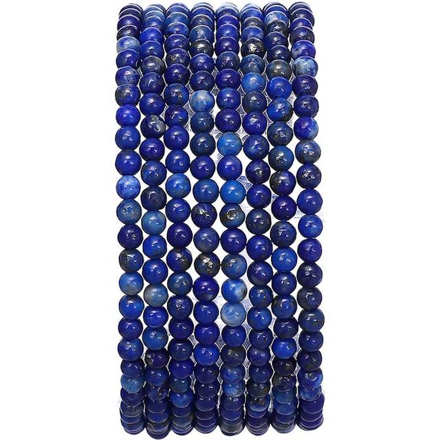BEADIA Natural Lapis Lazuli Stone Round Loose Semi Gemstone Beads for Jewelry Making 3-3.5mm 38cm/Strand